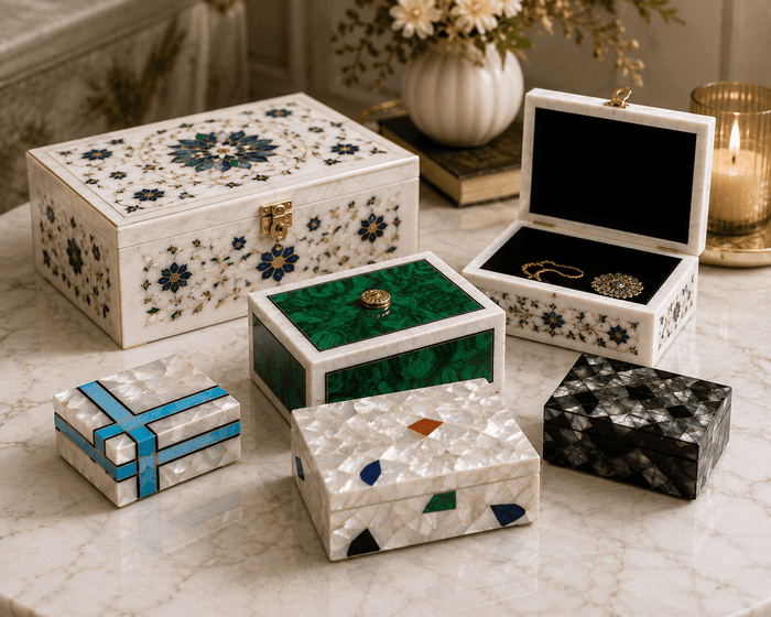 Handcrafted Marble Inlay Jewelry Boxes: Art, Luxury & Timeless Gifting - Tesoro Casa