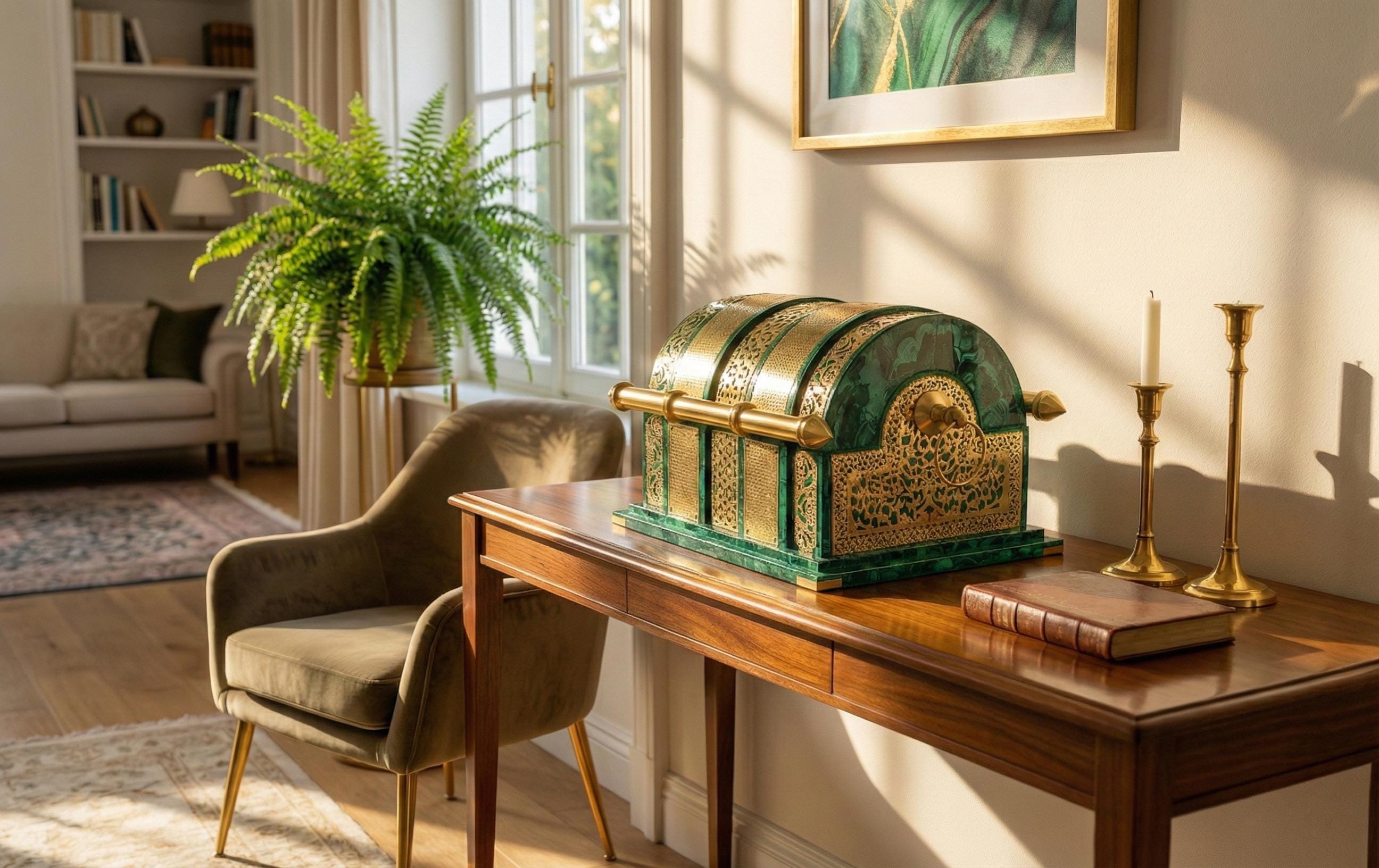 Malachite Oud Box