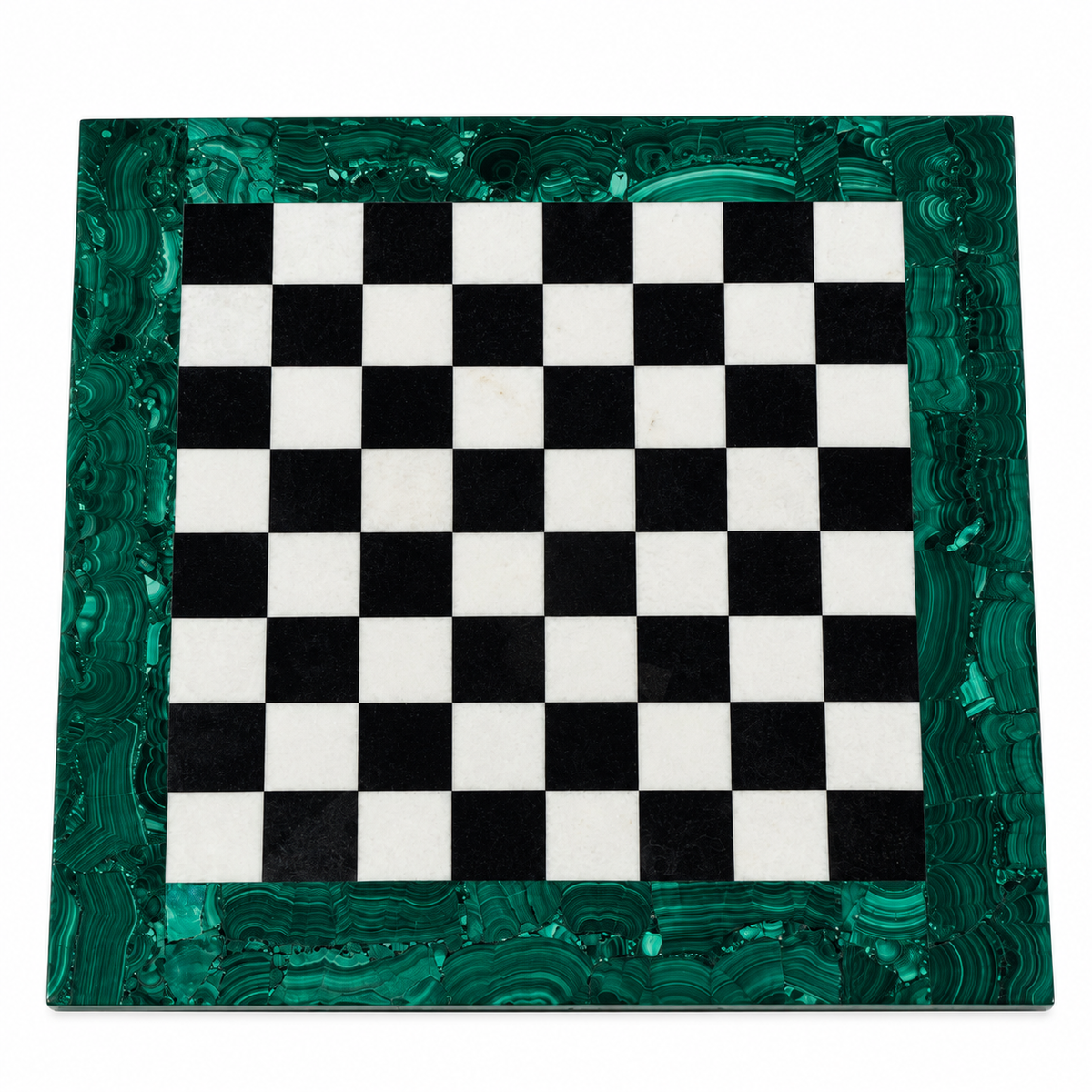 Handcrafted Malachite & Marble Chess Set