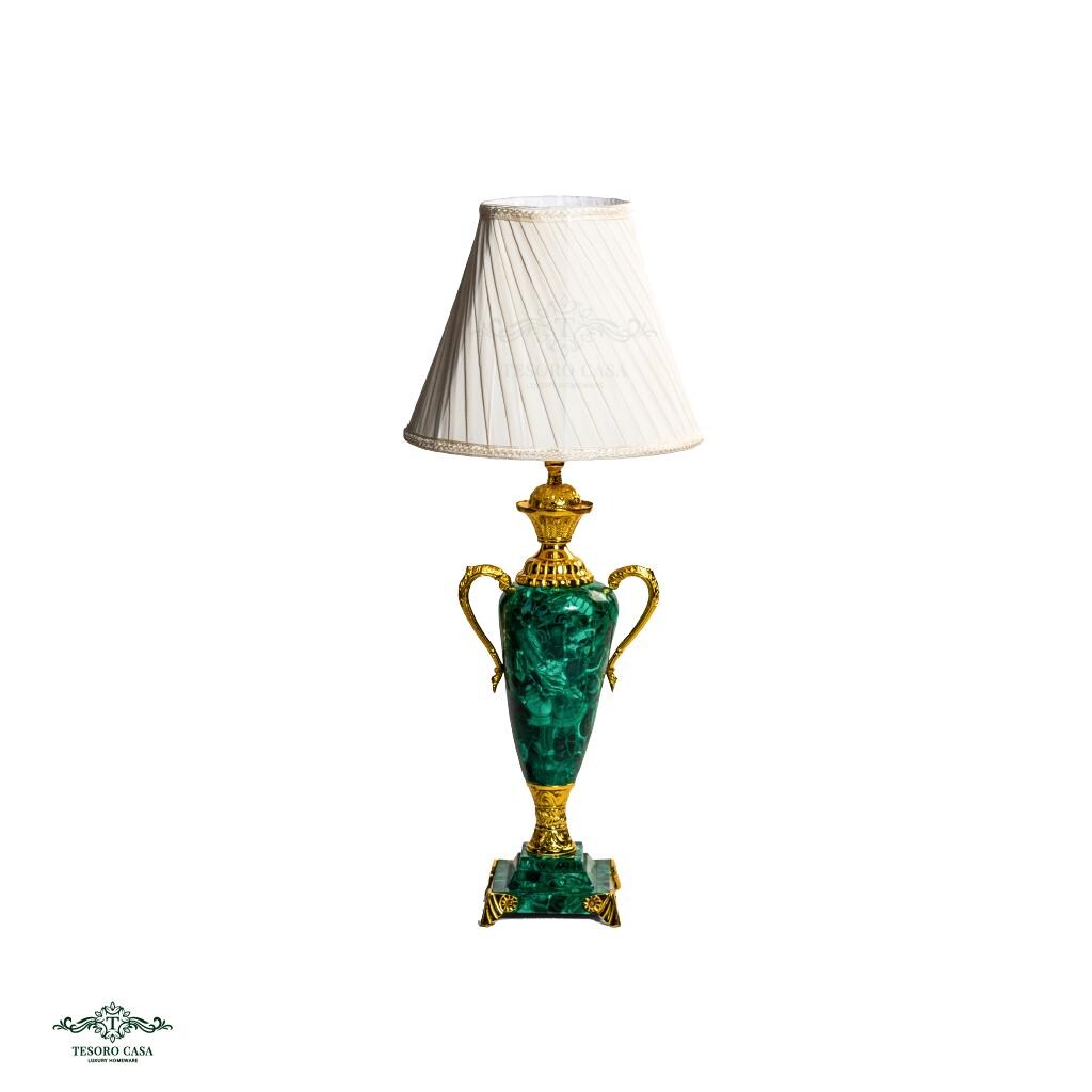 Malachite & Gold Luxury Table Lamp