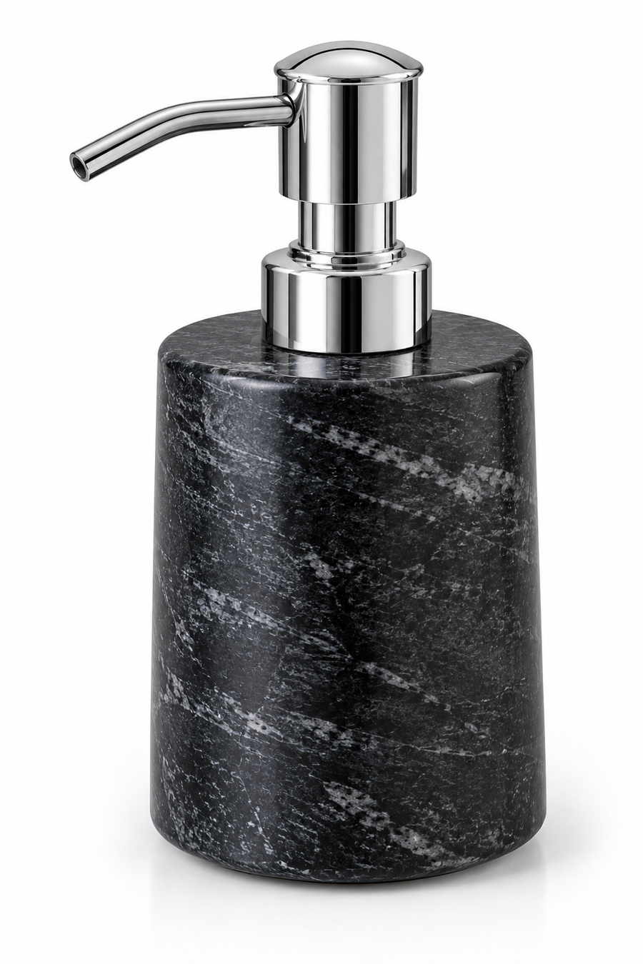 Black Natural Stone Soap Dispenser with Metal Pump