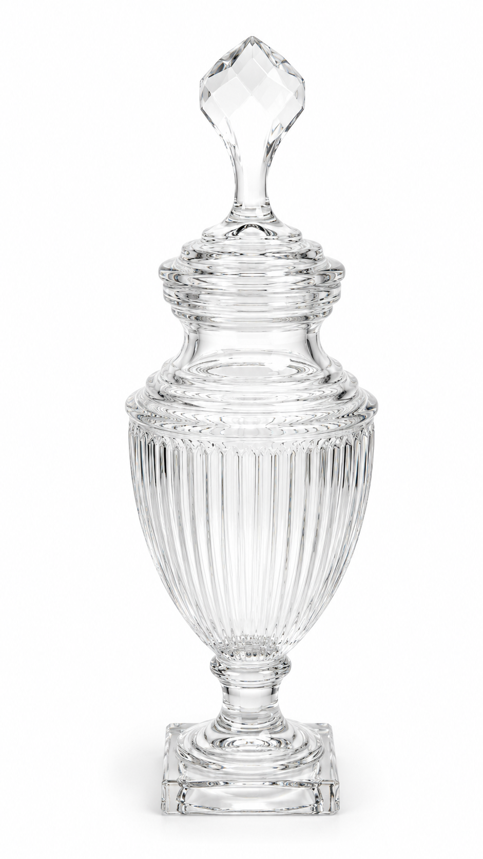 Clear Glass Decorative Storage Jar with Lid