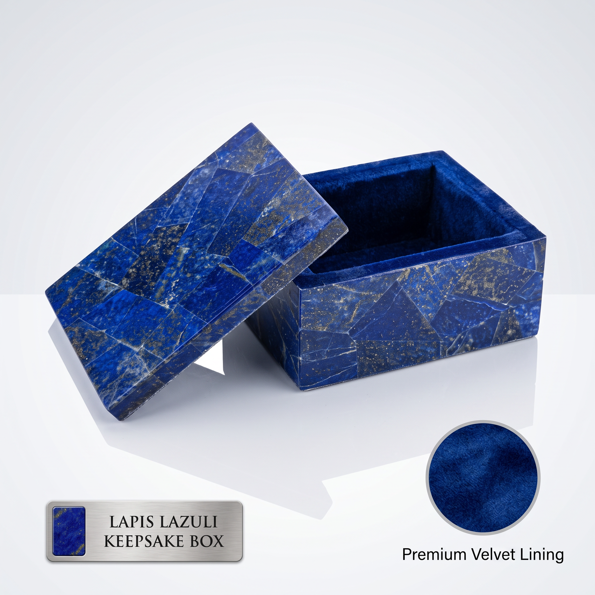 Lapis Lazuli Decorative Storage Box