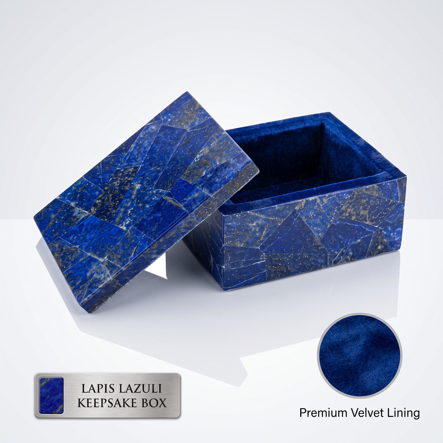 Lapis Lazuli Decorative Storage Box