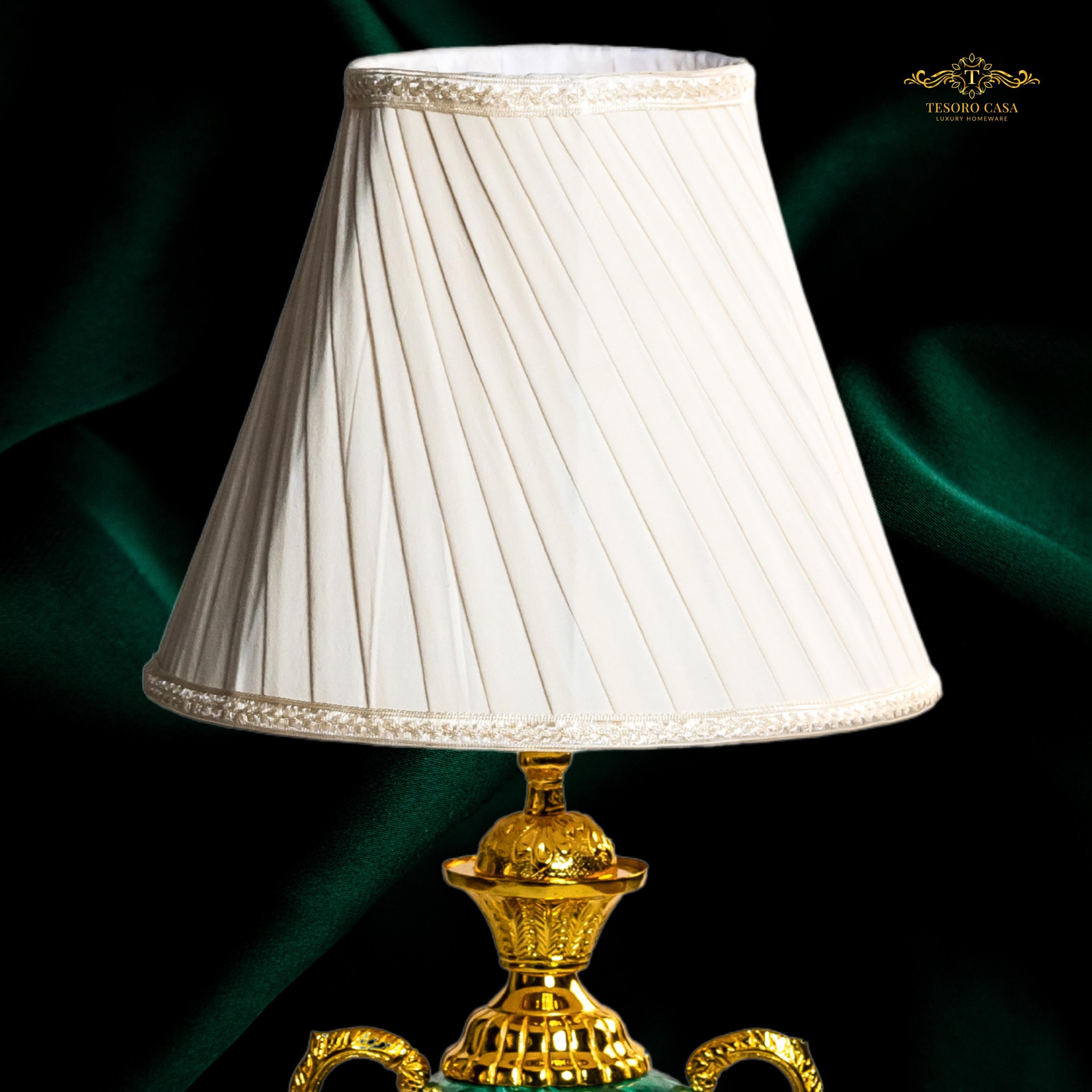 Malachite & Gold Luxury Table Lamp