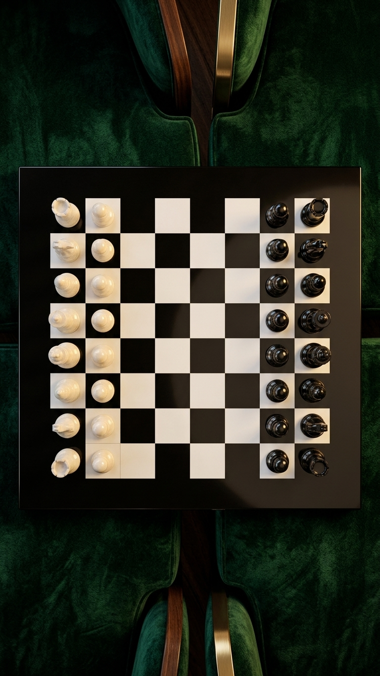 Handmade Marble Chess Board Set With Pieces