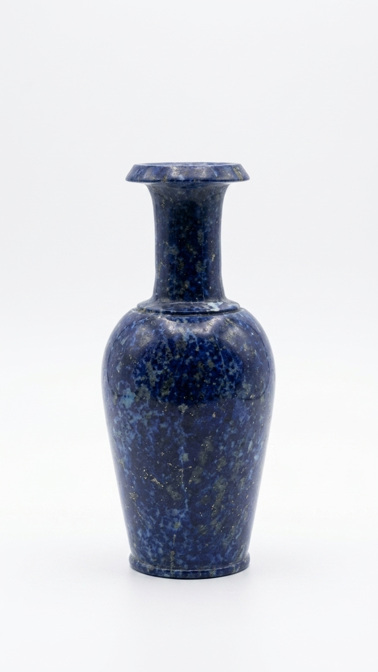 Handcrafted Blue Stone Luxury Decorative Vase