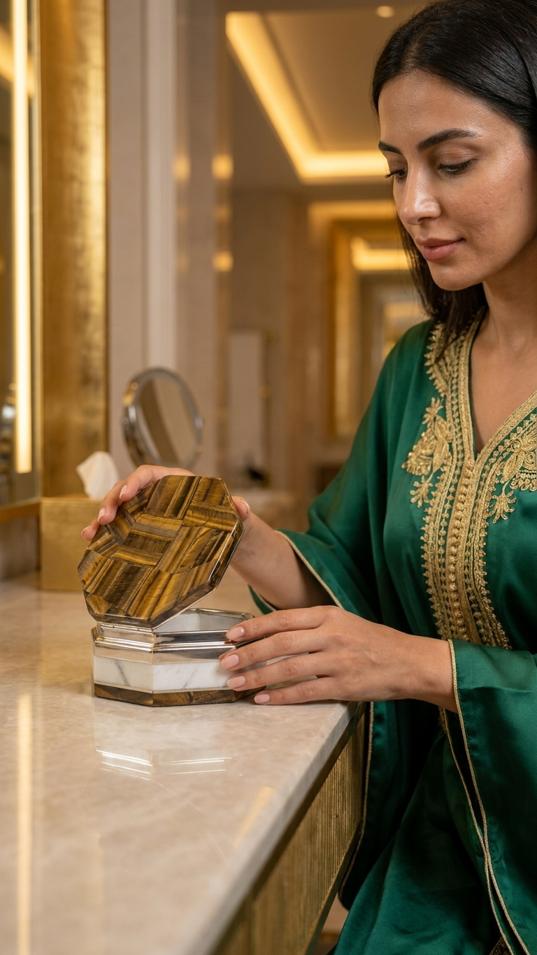 Luxury Decorative Stone Box for Jewelry & Keepsakes