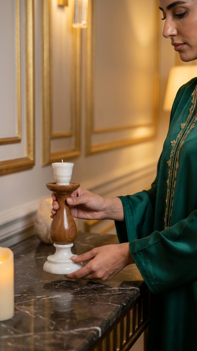 Marble Decorative Candle Holder