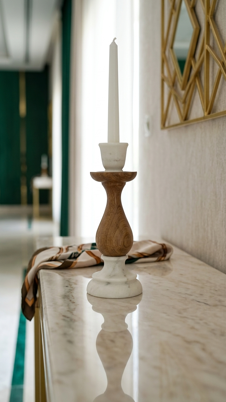 Marble Decorative Candle Holder
