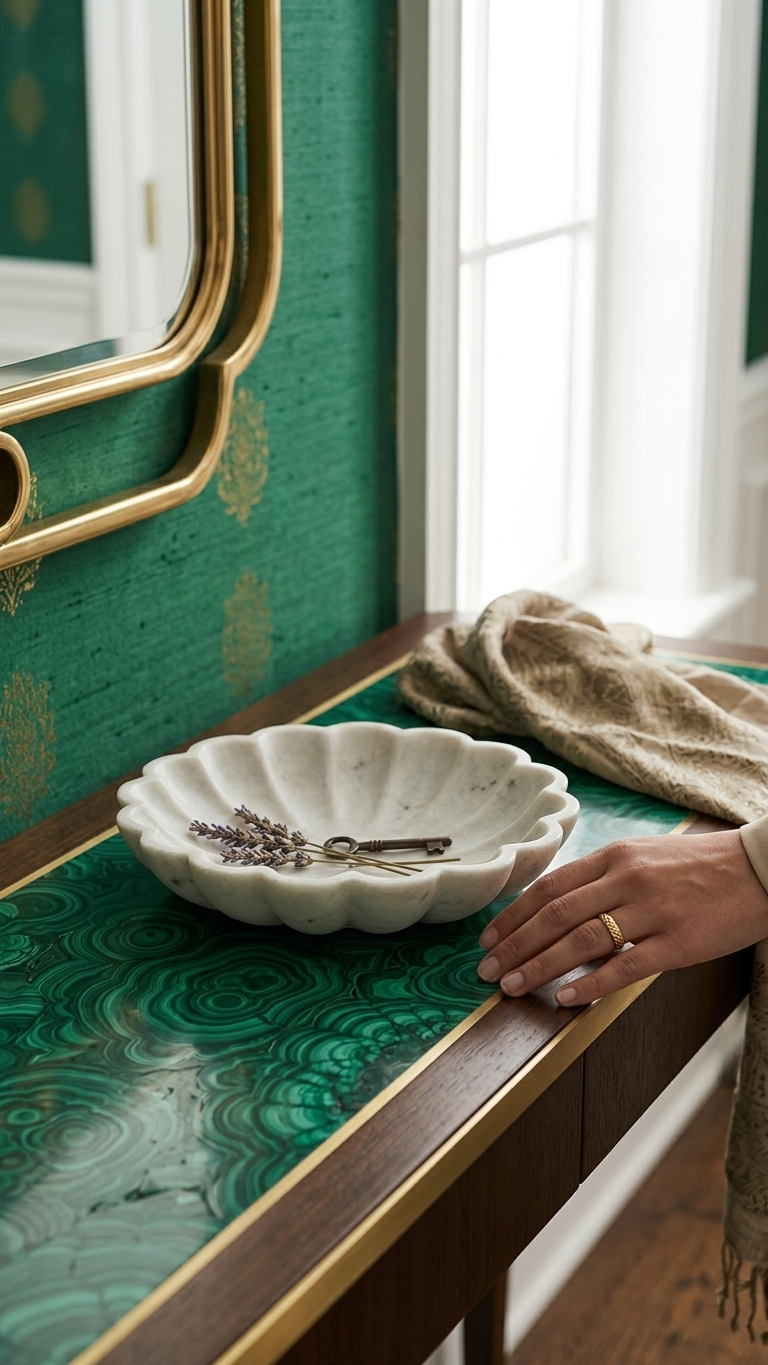 Petal Marble Decorative Bowl